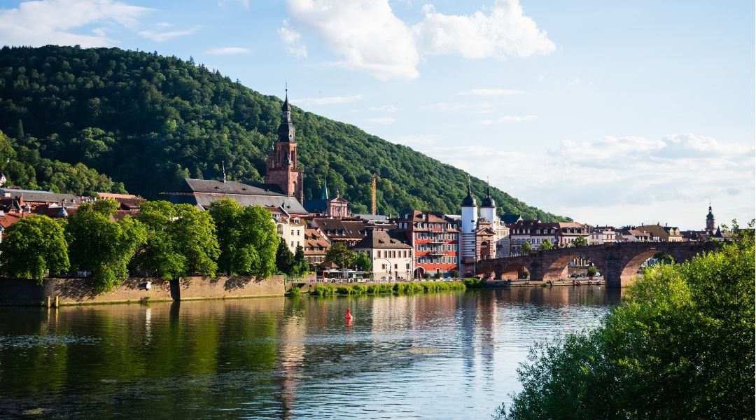 Neckarbrücke bei Heidelberg Region Süd-West